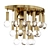 Twinkling Elegance: Milano Sconce by Jonathan Adler 3D model small image 3