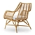 Venice Rattan Accent Chair: Handcrafted Elegance 3D model small image 2