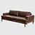 Starinnyy Dvorik Div-701 Premium Leather Sofa 3D model small image 2