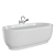 Duravit LUV Freestanding Bathtub 3D model small image 2