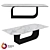 Kronco Ziro: Stylish ceramic dining table 3D model small image 1