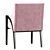 Elegant Connie Dining Chair 3D model small image 4