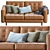 Luxurious Landskrona Leather Sofa 3D model small image 3