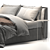Contemporary Kevin Felis Bed 3D model small image 3