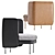 Contemporary Leather Lounge Armchair 3D model small image 2