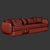 Render-Ready 3D Sofa 03 3D model small image 3