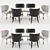 Elegant Elve Dining Set 3D model small image 1