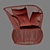 Brazilian Boho Rattan Armchair 3D model small image 6