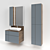 Aquaton Michelle: Complete Bathroom Furniture Set 3D model small image 2