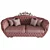 Modern Roz Sofa: V-Ray Render, UV Mapped 3D model small image 4