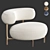 Elegant ELLA Armchair: Stylish Comfort for Modern Spaces 3D model small image 1