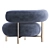 Elegant ELLA Armchair: Stylish Comfort for Modern Spaces 3D model small image 5