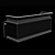Ardent Deco Sofa: Ebony Makassar, Taj Mahal Stone, Black Lacquer 3D model small image 6