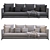 Sleek Minotti Andersen Sofa 3D model small image 5