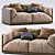 Meridiani Bacon Sofa: Stylish and Versatile Furniture 3D model small image 1