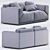 Meridiani Bacon Sofa: Stylish and Versatile Furniture 3D model small image 4