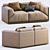 Meridiani Bacon Sofa: Stylish and Versatile Furniture 3D model small image 6