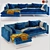 Contemporary Valencina Sofa in 2014 Design 3D model small image 1