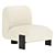 Elegant Coco Republic Slipper Chair 3D model small image 1