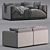 Minimalist Leather Sofa - Meridiani Collection 3D model small image 4