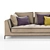 Modern Corner Sectional Sofa 3D model small image 3