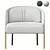 PONCHO Modern Armchair 3D model small image 3