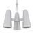 Elegant Montfaucon 3-Light Pendant 3D model small image 2