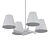 Elegant Corniche 4-Light Pendant 3D model small image 2