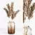 Elegant Dried Pampas Bouquets 3D model small image 1