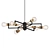 Sleek 6-Light Sputnik Chandelier 3D model small image 1