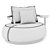 Botero Armchair: Sumptuous Comfort 3D model small image 3