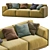 Bacon-inspired Meridiani Sofa: Modern, Stylish and Comfortable 3D model small image 4