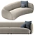 Modern Moroso Pacific Sofa 3D model small image 2