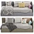 Modern Sofa Bed in 2 Stylish Colors | 90x200 cm  3D model small image 2