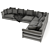 Zeno 3 Flexform Sofa 3D model small image 3