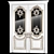 Elegant Arched Classical Door 3D model small image 8