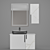 Elegant Bathroom Set 3D model small image 1