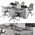 Modern Office Furniture Set: Employee 29 3D model small image 6