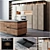 Sleek Kitchen Modern04: Smart Oven & Induction Hob 3D model small image 9