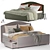 IKEA HAUGA Queen Bed Set 3D model small image 1