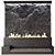 Sleek Bioethanol Fireplace - 2455mm x 2300mm x 1000mm 3D model small image 2