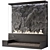 Sleek Bioethanol Fireplace - 2455mm x 2300mm x 1000mm 3D model small image 4