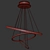 Elegant Circle Chandelier 3D model small image 5