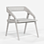 Sleek Katakana Dining Chair 3D model small image 5