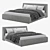 Elegant Altea Bed - 240x202x91 cm 3D model small image 1