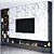 Sleek 500cm TV Unit 3D model small image 7