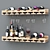 Elegant Wine Bottle Set 3D model small image 3