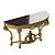 Louis XVI French Console Table 3D model small image 5