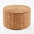 Seagrass Woven Storage Ottoman 3D model small image 1