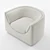 Contemporary Aria Upholstered Chair 3D model small image 5